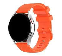 【20mm】Accesorios de correa de reloj de silicona con patrón de fibra de carbono para reloj deportivo BoNeng Polar y Polar Pro Reloj Niños Salud Banda (Orange, One Size)