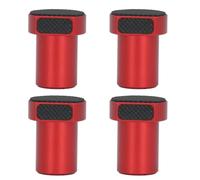 20mm Bench Dogs 4PCS | Grip - Enhanced Aluminum Alloy Table Stops | Woodworking Bench Hole Limit Block for Secure Clamping/Workpiece Protection | Red Anodized Finish