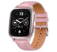 20mm Correa Cuero Compatible con Garmin Forerunner 170/170 Music/Forerunner 70/Approach J1/Forerunner 570 42mm Correas Reloj de Repuesto para Vivoactive 6/5 Rosa