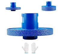 20mm Diamond Flat Grinding Wheel, Diamond Grinding Wheel, 5/8-11 - Heavy Duty Flat Grindings Disc for Ceramic Tile/Marble/Stone, Precision Basin Installation & Stone Carving (10cm)