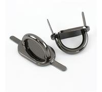 20mm O D Ring Buckles Bag Strap Clasp Handle Loop Connector Arch Bridge Buckle Side Clip Hooks DIY Accessories(Black,20mm-2Pcs)