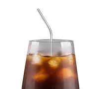 20oz Tumbler Reusable Metal Straws - Stainless Steel Drinking-Straws, 8.5 Inch, 6mm Diameter | Durable Multi Color Straws for Smoothies, Milkshakes, Drinks Essential Eco Friendly Beverage Acces