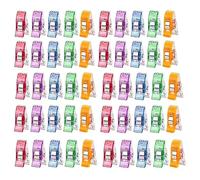 20PC Clips de Costura Clips de Colores Multiusos artesanía de plástico Ganchillo de Tejer Clips de Ropa de Seguridad Clips de encuadernación de Color