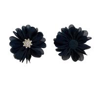 20pc DIY Handmade Accessories, Fashion Three-dimensional Flowers, Hair Corsage Clothes Hat Decoration Retro Style(Color17-5pcs-12mm)