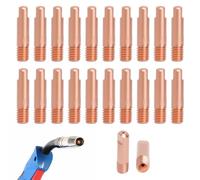 20PCS 0,8mm Boquillas Punta de contacto MIG punta de contacto M6 MIG consumibles de máquina de soldadura consejos de boquilla soldadura cobre consumible accesorio fit compatible con antorchas MIG 15AK