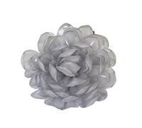 20PCS 10CM 3D Organza Chiffon Gauze Edge Fabric Rose Flower Wedding Dress Neck Decoration DIY Sewing Applique(Color 4)