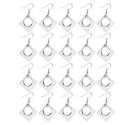 20pcs 12mm DIY Earring Blanks, Stainless Steel Hollow Out Earrings Trays, Durable and proof for Jewelry Making and Crafts
