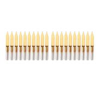 20pcs 20 Degree CNC Router Bits - Precision 0.2mm Tip Carbide V Groove Engraving Tools for Detail Work