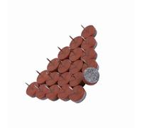 20pcs 20 Mm Muebles Suelo Fieltro pavimentado Uñas Silla Mesa Plataforma Protector Marrón Blanco Abs Plástico Anti-Skid Sin Ruido Fácil de Usar (BROWN)