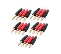 20Pcs 4Mm B7 24K Chapado en Oro Cable de Altavoz Musical Pin de Alambre Conector de Conector Banana