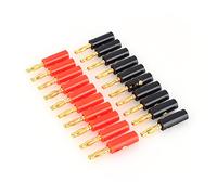 20PCS 4mm Banana Plug Conector de altavoz, zócalo de audio femenino negro y rojo