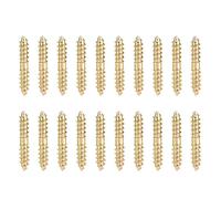 20pcs 5 * 30mm Tornillo de Espiga Conector de Muebles de Carpintería Tornillo de Doble Punta Cabeza de Cola Puntiaguda Tornillo Autorroscante Tornillo de Espiga de Madera Madera de Conexión