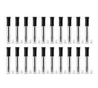 20pcs 5ml Transparent Empty Mascara Tubes, Refillable Eyelash Growth Liquid Containers, Cosmetic Tools with Rubber Rings, Monitoring Remaining Capacity, for Travel, Business Trips