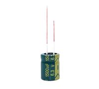 20pcs 6.3V 1500UF 1500UF 6.3V 10*13 Condensador electrolítico de aluminio de alta frecuencia de baja ESR/impedancia tamaño 10*13MM 6.3V 1500UF