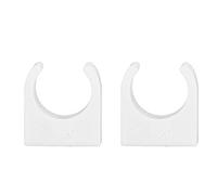 20pcs Abrazadera de tubo, PPR Forma de U Tubería Abrazadera Tubo Sujetador de sujeción con tornillos 16/20/25 /32mm (20mm)