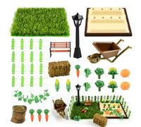 20pcs Accesorios de Jardín en Miniatura,Decoración de Jardín en Miniatura,Modelos de Jardín en Miniatura,Conjunto Jardin Miniatura,Adecuado para Decorar Mini Jardines