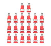 20Pcs Banana Socket 4mm, Accesorios de Prueba Eléctrica, Resistencia a la Corrosión y Alta Conectividad - Excelente Rendimiento, Material Duradero, Ideal para Equipos Electrónico (Día)