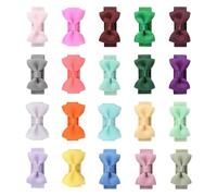 20pcs Bowknot Clip para el pelo para niños Clip lateral seguro Accesorios para el cabello para fiestas y eventos escolares El tocado para niños pequeños arcos coleccionar