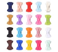 20pcs Bowknot Clip para el pelo para niños Clip lateral seguro Accesorios para el cabello para fiestas y eventos escolares El tocado para niños pequeños arcos coleccionar