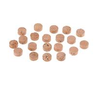 20pcs Bricolaje Trompetas Escupir La Válvula De Agua De Corcho Reemplazos Clave Diy 9mmx4mm - Madera