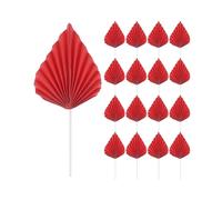 20pcs Cake Leaves Wedding Cake Fan Decor Cake Ornaments for Cake Decorating