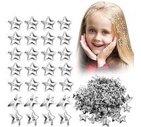 20pcs Cool Girls Star Hair Clips Mujeres Cute Metal Plata Barrettes Hair Grip Y2K Accesorios Para El Cabello Headwear