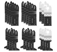20Pcs Cuchillas Oscilantes Multiherramienta, Accesorios para Herramientas Oscilantes Multifunción, Profesionales de Madera/Metal/[lástico Universal de Liberación Rápida para Fein Multimaster, Ryobi