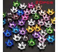 20pcs Cuentas de Flores Acrílicas AB Color de 16Mm, Cuentas Espaciadas, Collar, Pulsera, Ornamentos, Suministros para Hacer Joyas, Accesorios