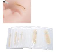 20pcs de Color de Piel Clara Transferencia de Color Cejas Patigadoras de Piel de Maquillaje Pegatizas de Plantilla de Cejas, Hechas de Silicona Suave con Uso, Ideal para