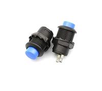 20pcs DS-428/427 Round Button Switch with Automatic Lock Without Automatic Lock Button red Green Yellow Blue White Black 12MM (Color : Blue, Size : 20pcs Lock)