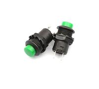 20pcs DS-428/427 Round Button Switch with Automatic Lock Without Automatic Lock Button red Green Yellow Blue White Black 12MM (Color : Green, Size : 20pcs Unlock)