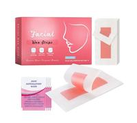 20pcs Facial Wax Strips For Hair Removal,Body Wax Hair Removal For Bikini Chest Arms Legs Back. 20 Strips And 4 Soothing Oil Wipes.