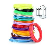20Pcs Filamentos para pluma 3D de baja temperatura, 20 colores Recambios de filamento PCL para pluma impresión 3D 1,75mm diá 5m por rollo Recambios impresoras para DIY