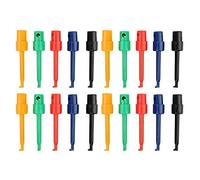 20Pcs Ganchos de Prueba, Accesorios de Multímetro Sonda de Prueba de Clip de Gancho de Resorte Grande Colorido para Pruebas Electrónicas(Large Hook Clip)
