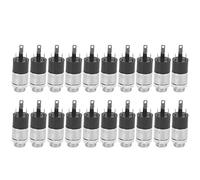 20Pcs Headphone Female Sockect Jack 3.5mm Stereo Audio Video Plug with Screw Nut PJ-392, Service Life: 5000 Times