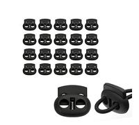 20pcs Hebilla de Cordón de Doble Agujero de, Hebilla de Cordón de Resorte, Hebilla de Cordón de Chaqueta, Adecuada Para Cordones de Zapatos, Ropa