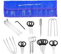 20Pcs Herramientas Extraccion Radio Coche Universal Kit Herramientas Desencastre Radio CD Coche Herramienta de Desmontaje y Instalación para Audio con Bolsa de Almacenamiento para Radio