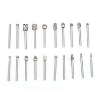 20pcs High Speed Steel Rotary Drilling Files Drill Bits Tool for Polishing Craft Carving