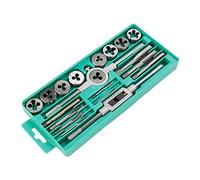 20pcs Imperial Tap and Die Set Tornillo Rosca Tap Die Juego de llaves Herramientas de roscado manual