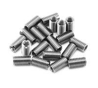 20pcs insertos roscados M8 a M6, inserto de reparación de rosca autorroscante, herramienta de reparación de tornillos de inserto roscado de ranura de acero inoxidable, rosca interna métrica