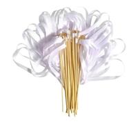 20pcs Lace Fairy Stick Eco-Friendly Wedding Ribbon Wands Wand Aesthetic Colorful Silk Streamers For Stage Performance Festive Para Fiestas(Color 4)