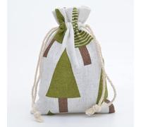 20pcs/lot 13x18cm Cotton Pouch Cloth Drawstring Bags Jewelry Packing Sachet Makeup Wedding Party Candy Gift Custom Bags Wrapping-Triangle tree,13x18cm