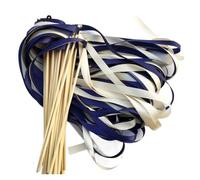 20pcs/lot Wedding Ribbon Wands Stick With Bells For Party Para Fiestas(Color 9)