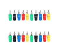 20Pcs M4X36 Terminal de Cobre Puro 4Mm PláTano del ZóCalo de Gato 20A Conector de Conector Banana de Poste de UnióN