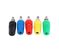 20Pcs M4X36 Terminal de Cobre Puro 4Mm PláTano del ZóCalo de Gato 20A Conector de Conector Banana de Poste de UnióN
