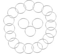 20Pcs Metallringe zum Basteln BetterJonny 5cm Metallringe Drahtringe Deko Ringe Makramee Zubehör Deko Metall Ringe zum Aufhängen für Traumfänger Ring Makramee Ring Wickeltechnik Hochzeitskranz,Silber