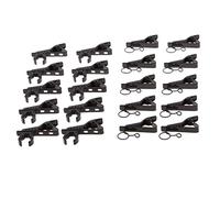 20pcs Mini Micrófono MIC Abrazadera Clips Titulares 10mm+12mm Anillo