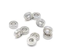 20pcs Miniature Deep Groove Ball Bearings, 5x11x4mm，Suitable for industrial machinery, as a bearing replacement; low noise.,Como se muestra,8X14X4