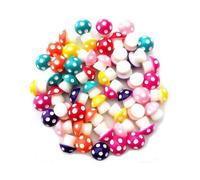 20Pcs Miniature Mushroom Figurines for Fairy Garden Decor - Colorful Small Mushroom Models (Set of 20 Pieces)