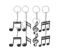 20pcs Music Keychians Music Party Favors Music Theme Keychain Musical Note Keychains